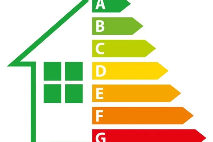 EPC rating chart A to G, Leeds and Bradford